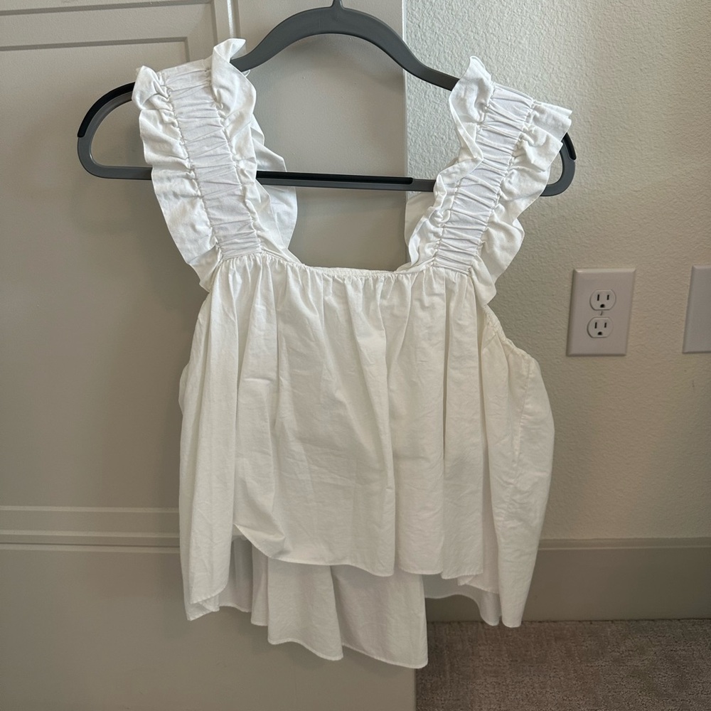 Zara White Blouse
